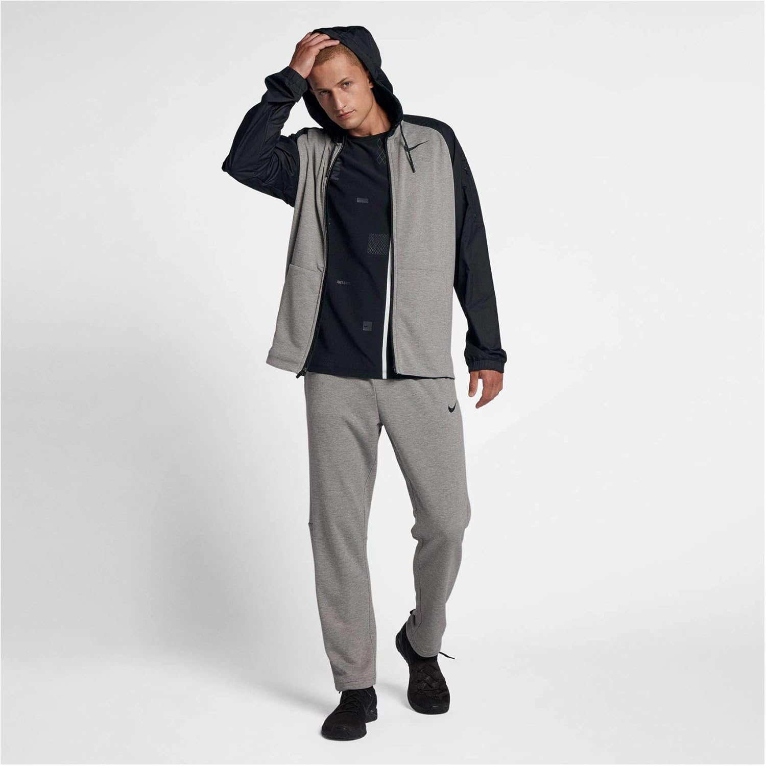 nike men's dry utility core hooded jacket