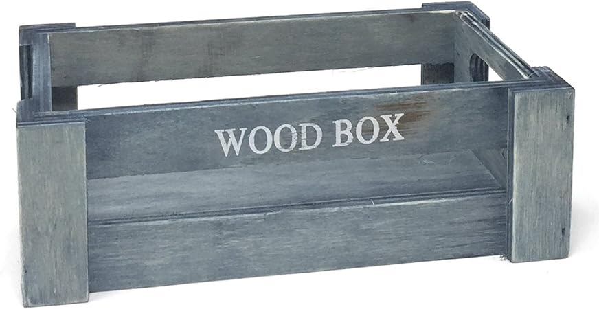 Acan Caja de Madera Vintage Color Azul Verdoso-7 x 22 x 12.cm: Amazon.es: Hogar