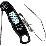 Food Thermometer, Digital Food Thermometer Instant Read, Meat Thermometer for Cooking, Grilling, Smoking, Baking, Turkey, Mil