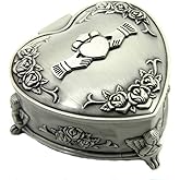 Claddagh Celtic Jewelry Box Heart-Shaped Pewter Made in Ireland