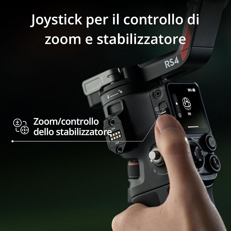 RS 4, stabilizzatore per fotocamera, Canon/Sony/Nikon/Fujifilm