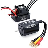 Surpass Hobby RC Brushless Motor ESC Combo Waterproof 2430 6300KV Brushless Motor and ESC 35A for 1/16 1/18 Remote Control Cars Trucks Off-Road Vehicle