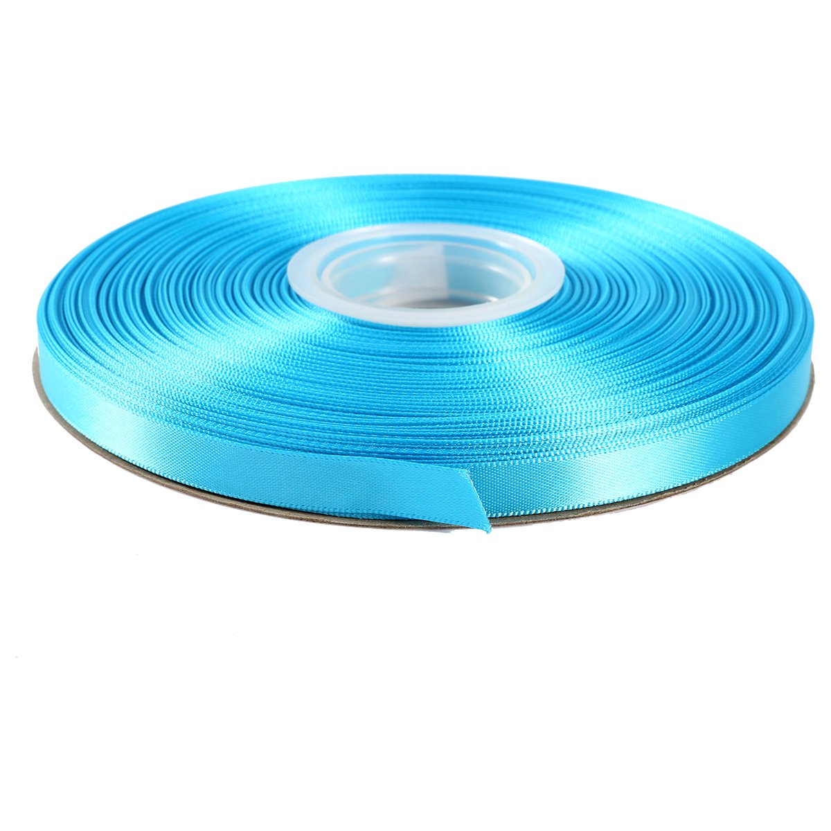 ITIsparkle 9mm Double Faced Satin Ribbon 45 Meters-Roll Set for Gift Wrapping Scrap Books Party Favor Hair Braids Baby Shower Decoration Floral Arrangement Craft Supplies, Turquoise Ribbon