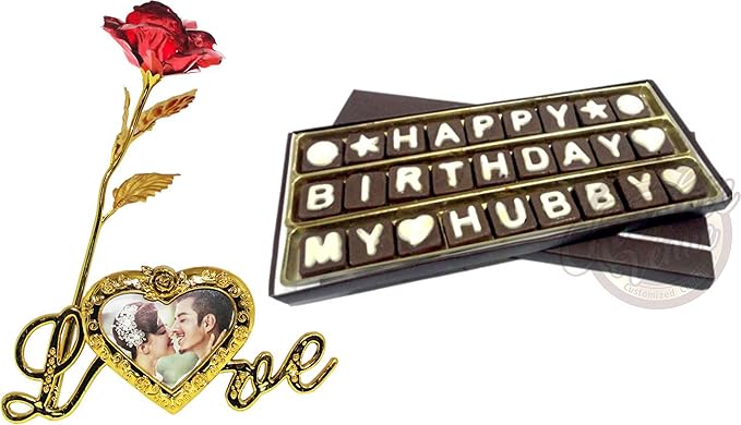 hubby birthday photo frame