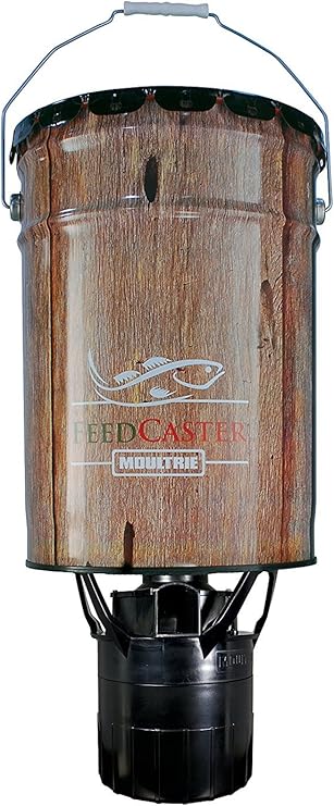 moultrie 30 gallon feedcaster fish feeder auto