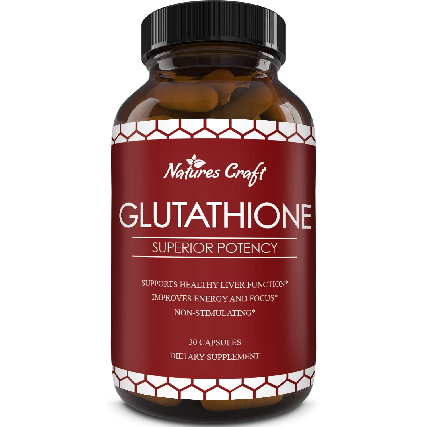 Natures Craft's Best Glutathione Supplement Natural Skin Whitening