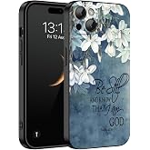 Compatiable for iphone 13 Pro Max Case,Designed for iphone 13 pro max phone case,Update Full Prtection Camera System,Shockproof Protective Cover,Christian Quotes Bible Verse Psalm 46:10,Flower