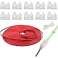 HOMELYLIFE 2Pin COB LED Strip Connectors 8mm Soldless 10 Pack with 16.4ft Extension Cable for 8mm Width COB LED Strip Lights