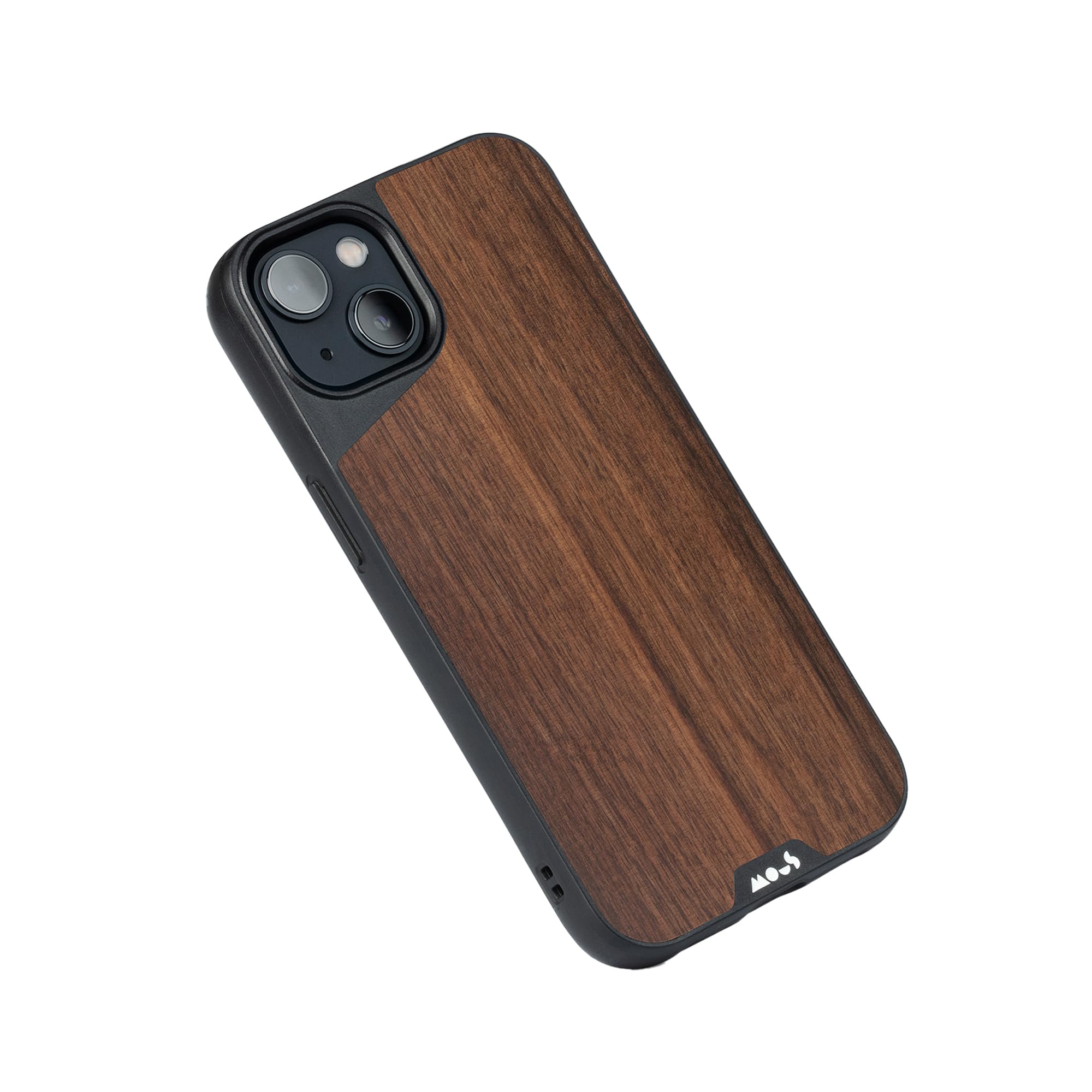 Mous for iPhone 13 Case MagSafe Compatible - Limitless 4.0 - Walnut - Protective iPhone 13 Case - Shockproof Phone Cover