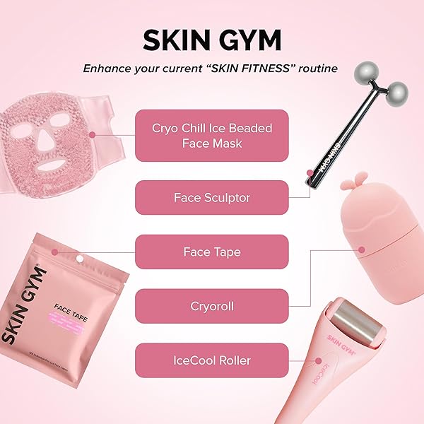 SKIN GYM MICROCURRENT CONDUCTIVE GEL FOR FACE & BODY, HYDRATING GEL FOR MICROCURRENT DEVICES, ENHANCES SKIN COMFORT & SKINCARE PERFORMANCE, 2.7 OZ
