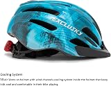 Exclusky Kids Bike Helmet 50-57cm Adjustable 5-13 Black Blue view 7