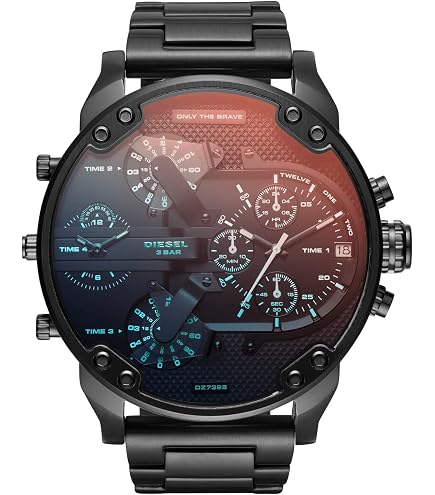 Amazon.com: Diesel Mr. Daddy 2.0 Men's Watch, Stainless Steel