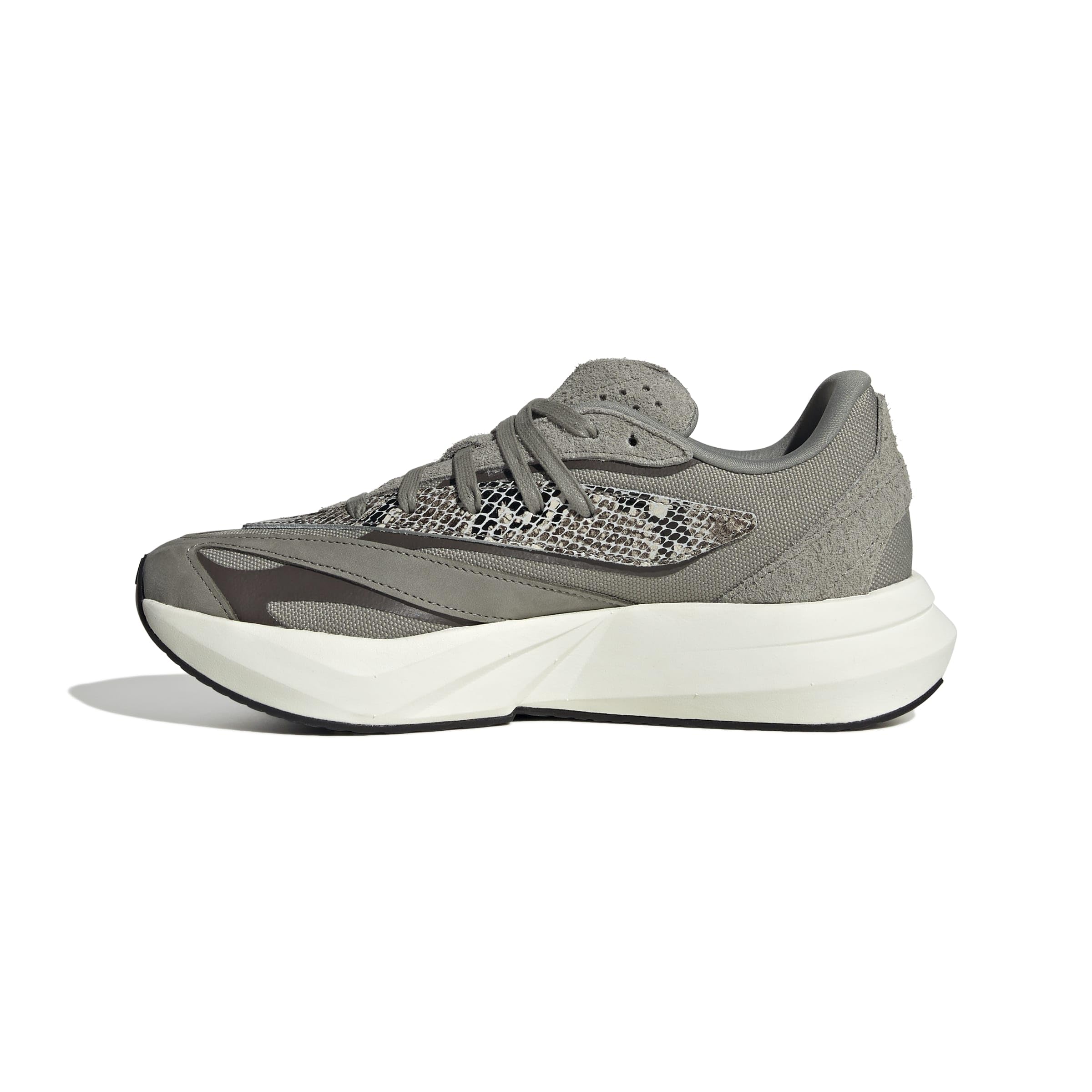 adidas Women’s Lightblaze, Silver Pebble/Olive Strata/Silver Metallic, 10.5