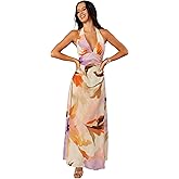 Petal & Pup Womens Marie Halterneck Maxi Dress