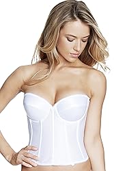 Dominique Women's Rachelle Strapless Satin Longline