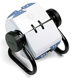 Rolodex Open Metal Single Rotary File, 2 1/4" x 4", 500 Cards, Black