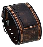 Nemesis #IN-BS 24mm Lug Width Wide Brown Leather
