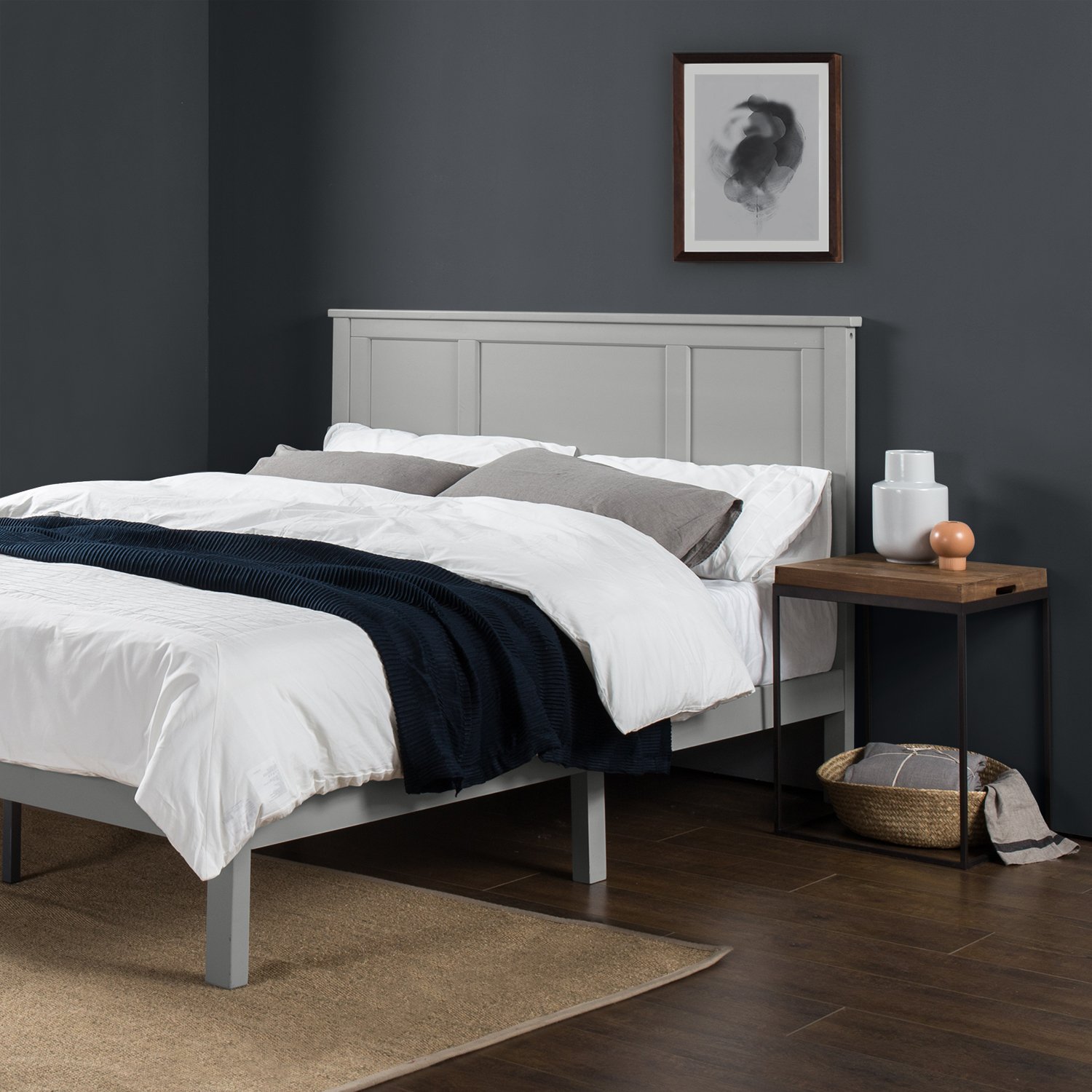 Best Zinus Andrew Wood Country Style Platform Bed With Headboard