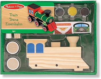 wooden train craft kit