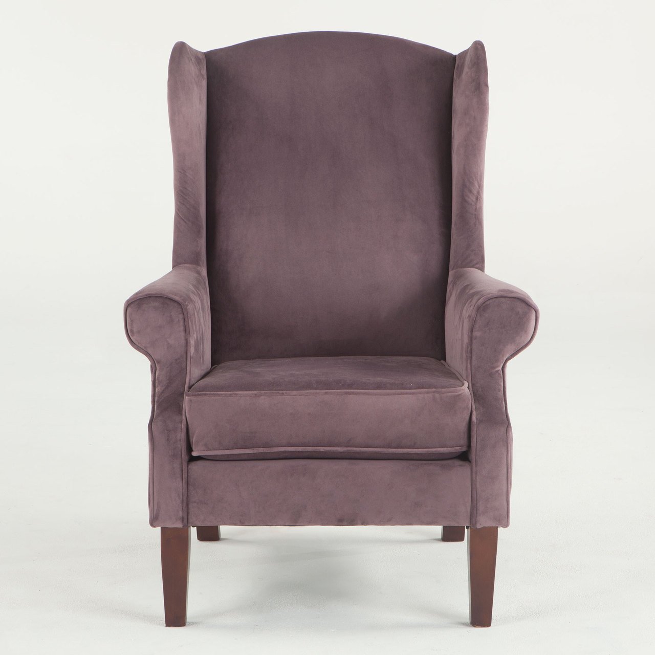 Amazon.com: Grayson Purple Velvet Wing Back Chair: Home & Kitchen