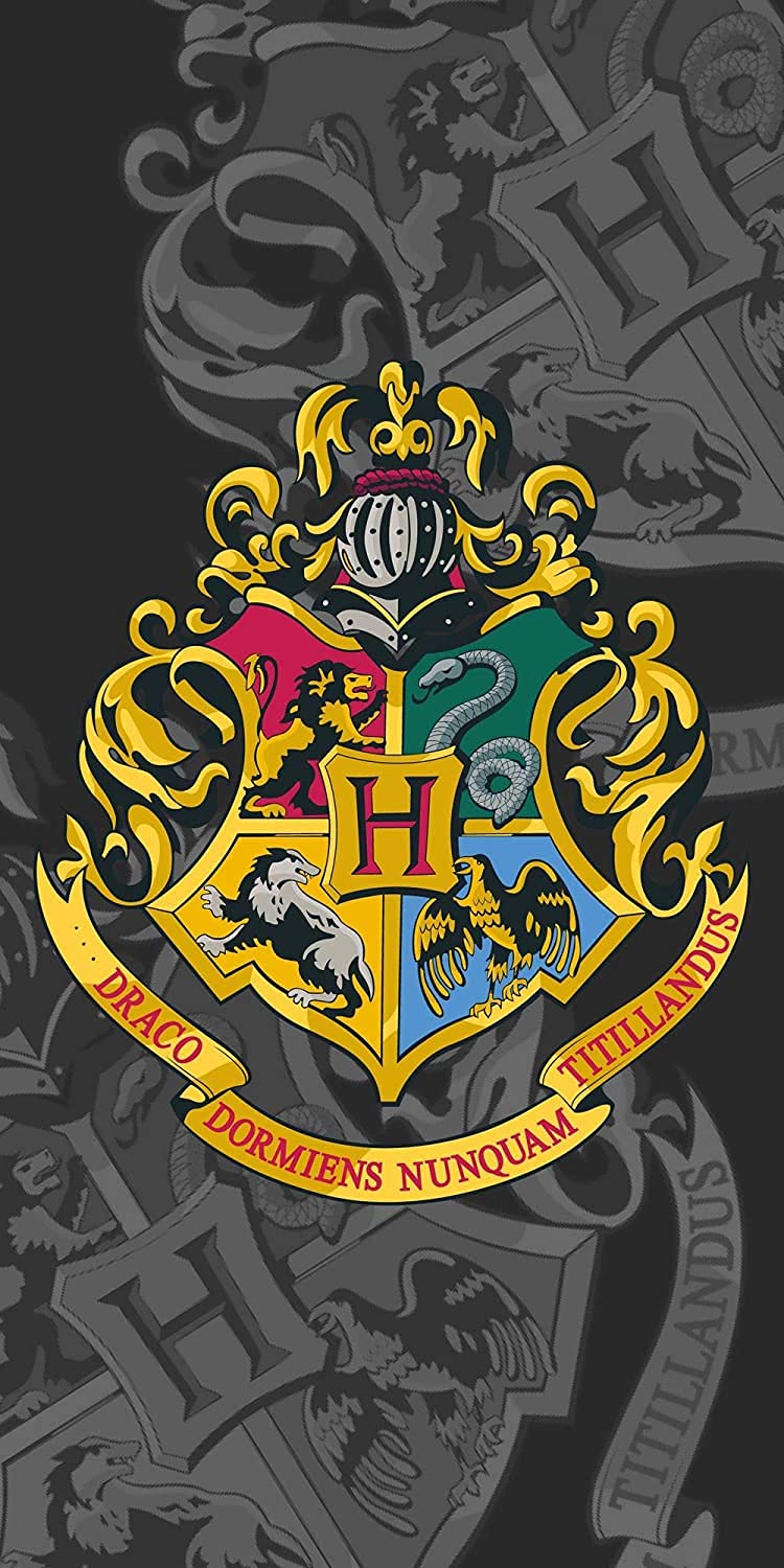 Jerry Fabrics Harry Potter Hogwarts Crest Bath Towel Beach Towel Bath Towel 70 x 140 cm