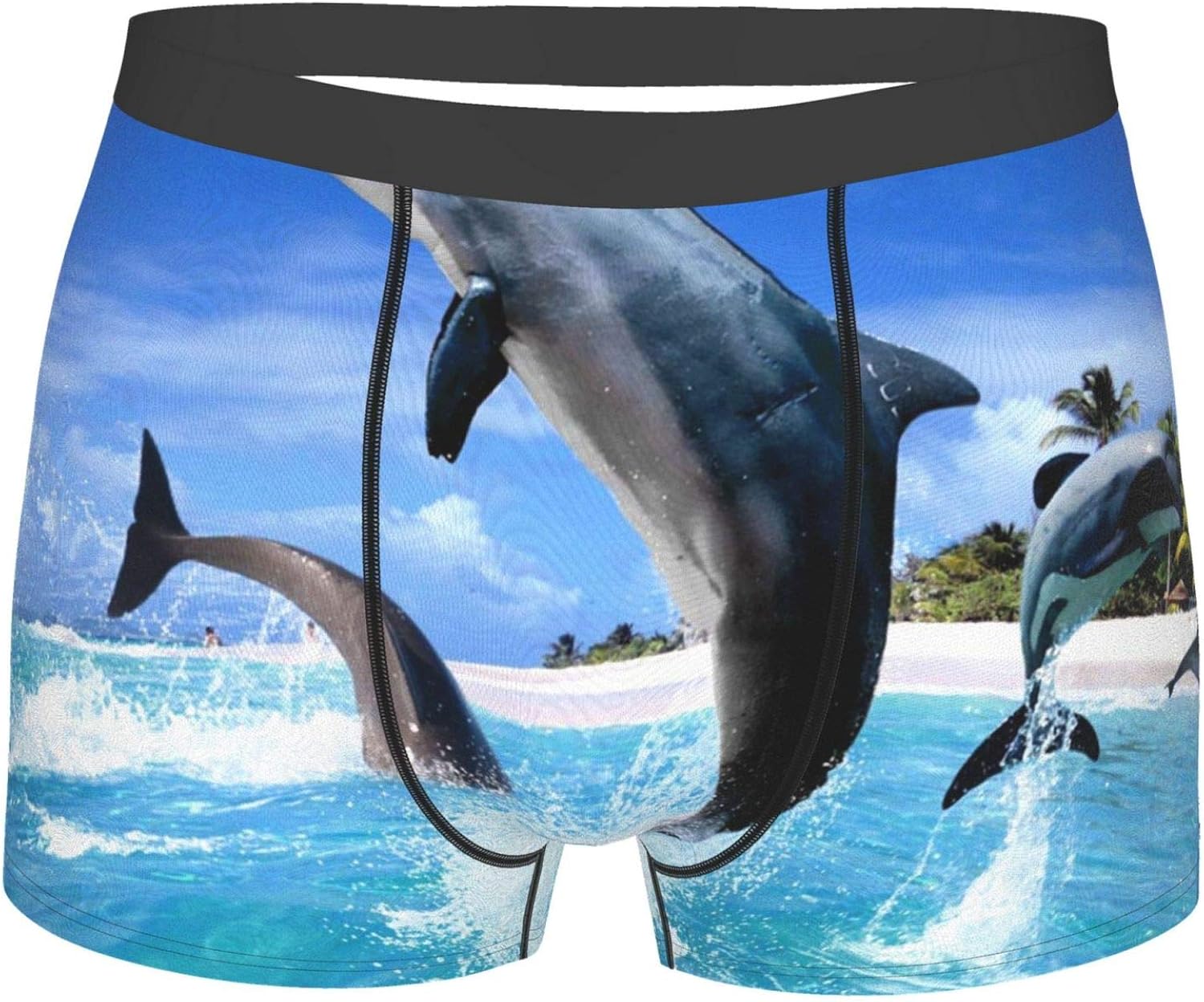 Dolphin Fashion Men's Boxer Briefs Funny Underwear Short Pants at