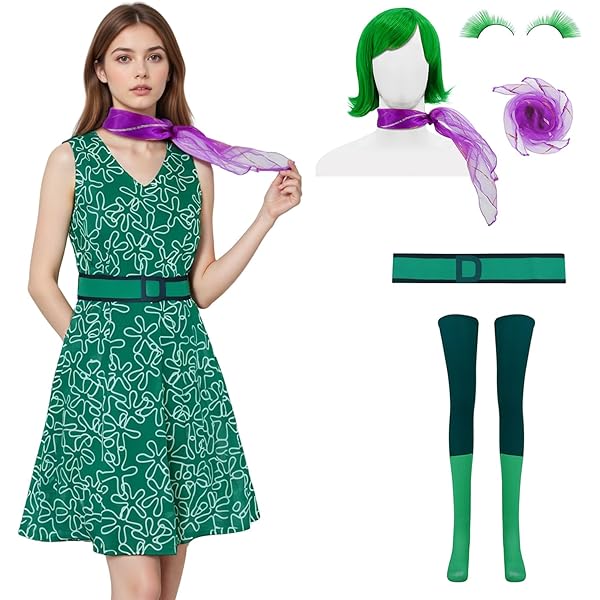 green and white quince dress Disgust Inspired Skater Dress 2XL main image 1
