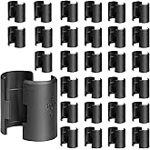 60PCS Wire Shelf Clips, Wire Rack Lock Clip for 1" Post, 30 Pairs of Plastic Shelf Clips for Metal Shelving Sleeves System Replacements, for All Kinds of Shelving, Split Sleeve Lock Metal Shelf