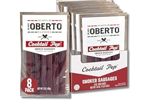 Oh Boy! Oberto Classics Cocktail Pep Smoked Sausages, 3 Ounce (Pack of 8)
