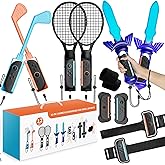 2025 Nintendo Switch 2 Sports Accessories 12 in 1 Bundle Designed for Switch Sports, Mario Golf Super Rush, Mario Tennis Ace, Just Dance, Ring Fit Adventure - Family Party Game Kit, Kids Gift Idea, Joy-Con 2 Compatible (Only for Switch 2)