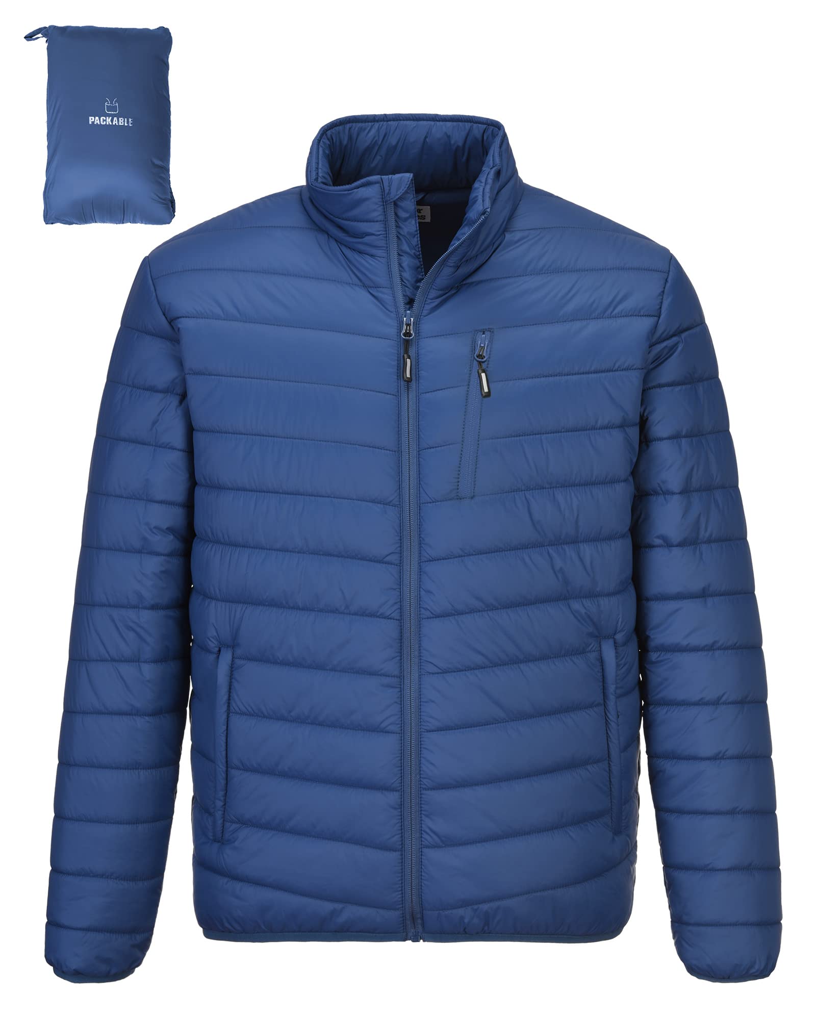Outdoor Ventures Men's Lightweight Packable Puffer