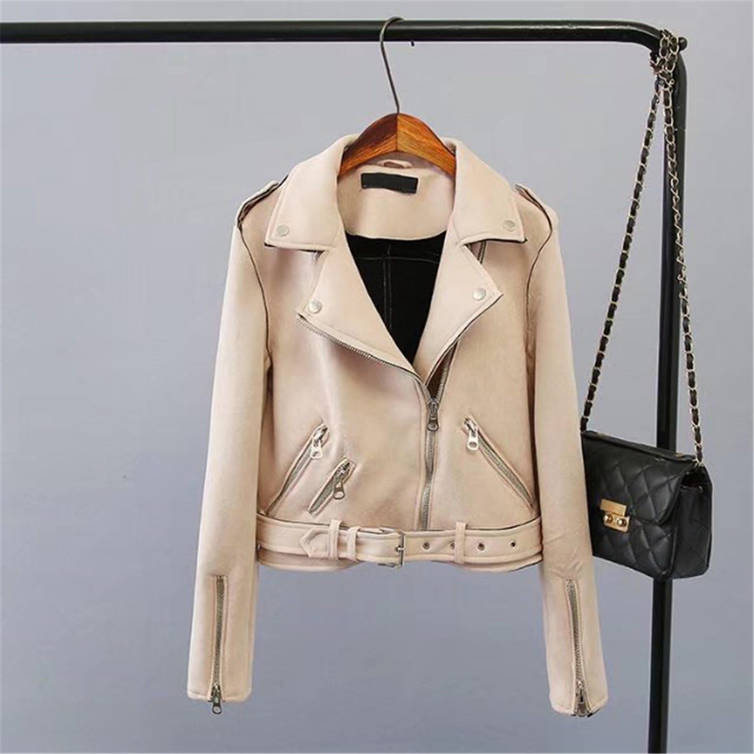short khaki jacket womens