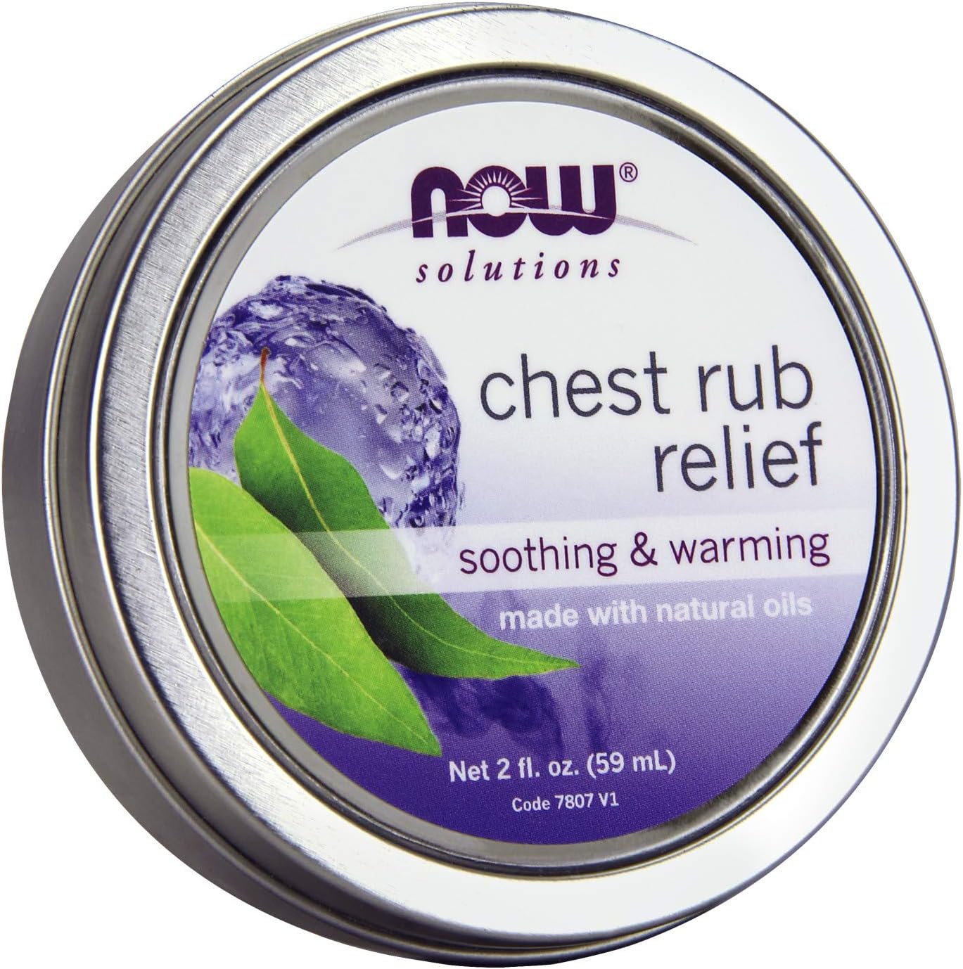 Chest Rub Relief, Soothing and Warming, with Soothing Natural Oils by NOW Foods