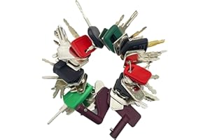 WAH YUE HING 39PCS Heavy Equipment Keys Master Set, Construction Ignition Key Set Fits Case, Takeuchi, Komatsu,Hyster, Kubota, Cat, JCB, Bobcat, Daewoo, JLG, JD, Forklift and More