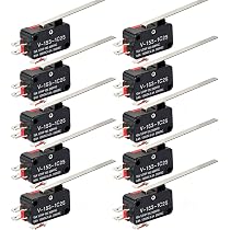 BUYGOO 6Pcs V-156-1C25 Micro Limit Switch, Microwave Door Switch