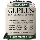 GLP-1 Companion Gut Supplement, 20-in-1 Prebiotic Probiotic Postbiotic | Digestive support with 600mg fiber &amp; 6 enzymes for regularity, bloating &amp; comfort on semaglutide, tirzepatide, &amp; GLP routines