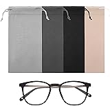 Teaaha 4PCS Microfiber Sunglasses Bag Glasses