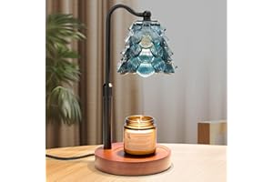 Candle Warmer Lamp, Candle Warmer with Timer and Dimmer, Adjustable Height Electric Candles Lamp with 2 Bulbs for Scented Jar