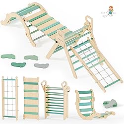BlueWood 10-in-1 Pikler Triangle Set, Toddler