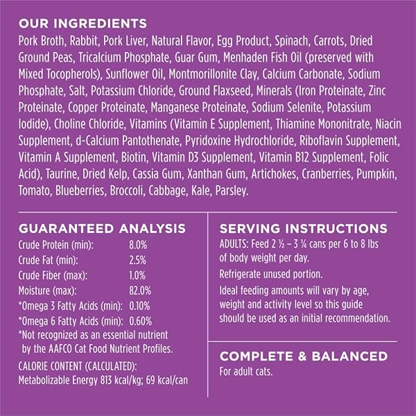 INSTINCT FLAKED ENTRÉE WET CANNED CAT FOOD – RABBIT, 3 OUNCE (PACK OF 24)