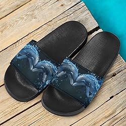 Howilath Dolphin Love Pattern Sandals for Women