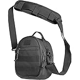 ACE Schakal Tactical Ear Muff Bag for Range &amp; Gear - Black | Tactical gear organizer, padded ear muff protection, fits Sordin &amp; Howard Leight, Peltor, adjustable strap, durable nylon.