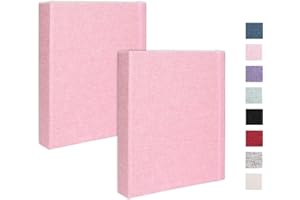 Cherrich Mini Photo Album for Fujifilm Instax Mini Polaroid Snap, Pack of 2 Linen Picture Book 2x3, Each Small Album Holds 208 Photos