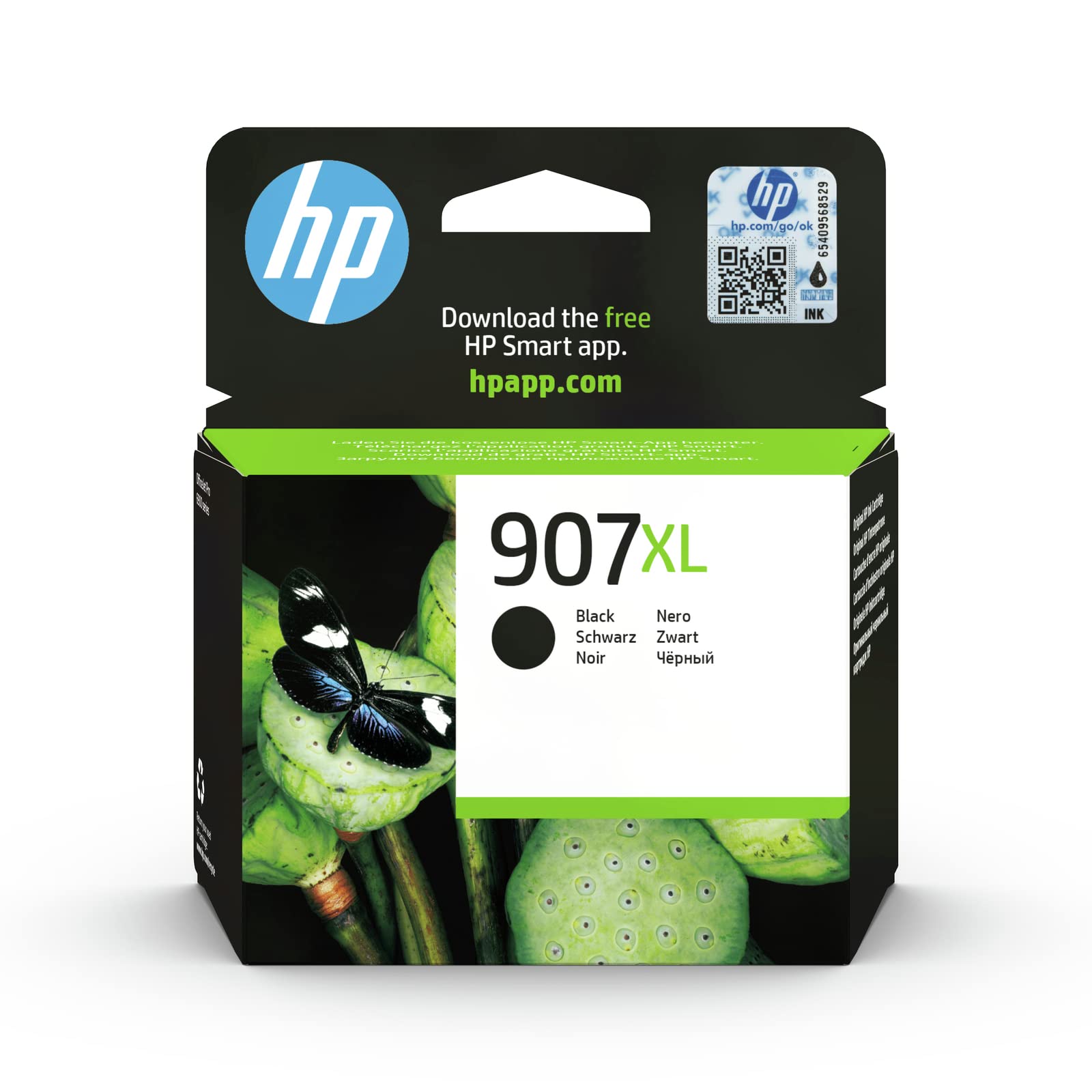 HP T6M19AE 907XL High Yield Original Ink Cartridge, Black, Single Pack