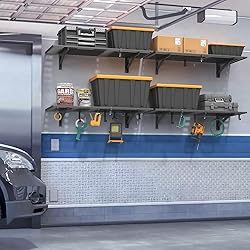 Jusgym 4-Pack 1.5x4ft Garage Shelving Wall