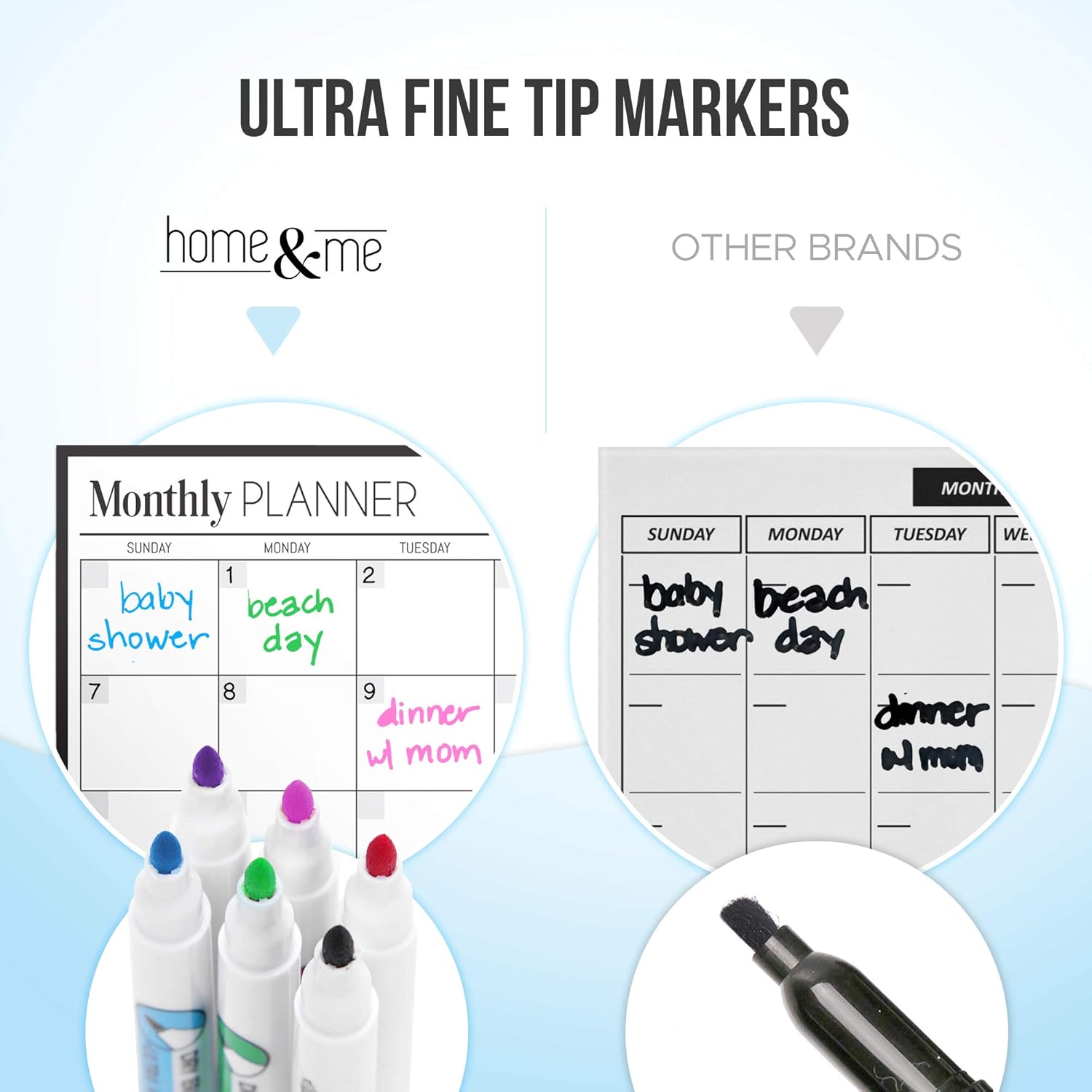 Magnetic Dry Erase Calendar Bundle for Fridge: 3 Boards Included - Monthly, Weekly, Daily Calendar Whiteboard 17x12" - 6 Fine Tip Markers and Large Eraser with Magnets, Refrigerator White Board Wall : Office Products