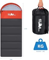SAIL 3 Season Sleeping Bag Kids & Adults Extra Wide 220cm Orange view 7