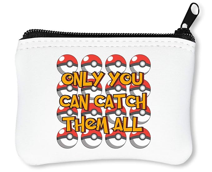 Only You Can Catch Them Pokemon Ball Reißverschluss-Geldbörse Brieftasche Geldbörse