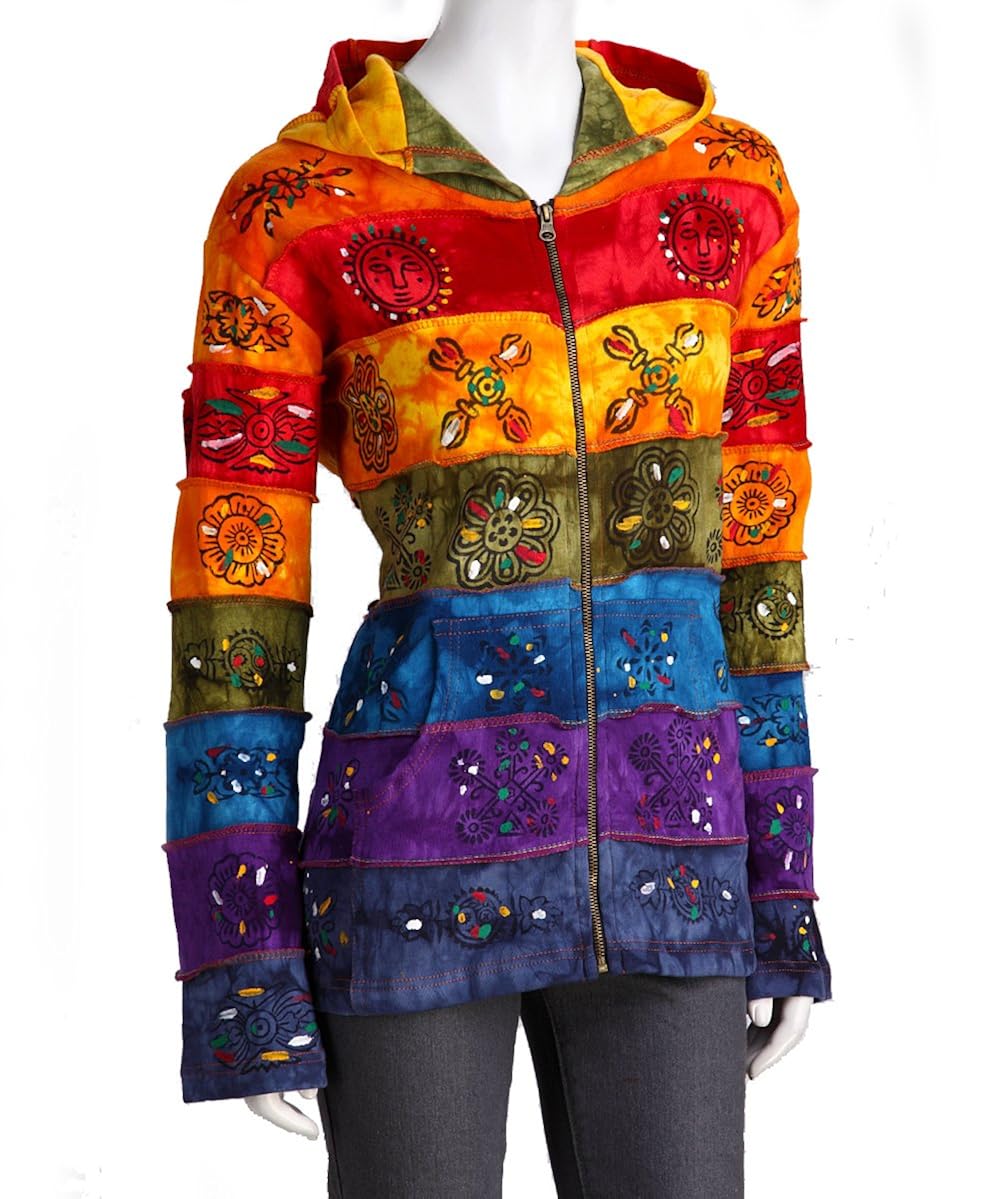womens rainbow hoodie