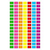 PARLAIM Pack of 1575 Square Color Coding Labels,1/2" x 3/4" Rectangular Stickers in 7 Colors Rectangle Folder File Labels